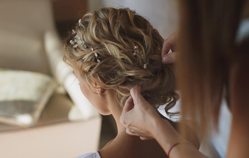 Simple formal hairstyle